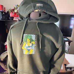 VANS Green Hoodie with Graphic Print